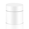 White gray round container