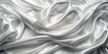 White gray satin fabric texture with soft blur Royalty Free Stock Photo