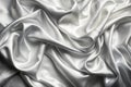 White gray satin fabric texture with soft blur Royalty Free Stock Photo