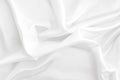 White gray satin texture that is white silver fabric silk background. Royalty Free Stock Photo