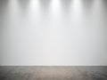 White Gray Stucco Concrete Wall and Floor Copy Space Background