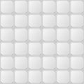 White Gray Tille Seamless Pattern with Shiny Square Elements