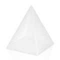 White gray triangular packaging box