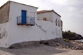 Greek House by the Beach Royalty Free Stock Photo