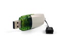 White and green flash drive