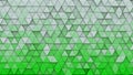 White green gradient triangles extruded 3D render