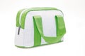 White and green make-up case