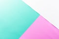 White, Green and Pink Pastel Paper Colours Background Desige for Greeting background concept