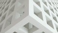 White Grey Cubes Business Background. Abstract architecture Beautiful seamless cubic puzzle. 3d render Royalty Free Stock Photo