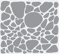White and grey illustration with simple shapes simular to stones. Royalty Free Stock Photo