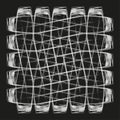 White grid mesh. Grunge scratch texture. Abstract net Vector. Black background art. Royalty Free Stock Photo