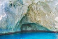 The White Grotto of the island of Capri, Italy. Royalty Free Stock Photo