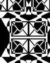 White ground, Geometric design, blak grey