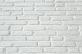 White grunge brick wall texture background, brick wall painted with white paint Royalty Free Stock Photo