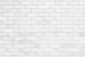 White grunge brick wall texture background for stone tile block painted in grey light color wallpaper modern interior and exterior Royalty Free Stock Photo