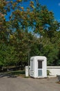 Guard booth by park entrance Royalty Free Stock Photo