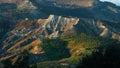 white gullies eroded by wind and water