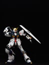 White Gundam taking sword Royalty Free Stock Photo