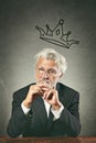 White hairs business leader portrait
