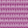 White half dome doodle shapes on a dark pink background. Geometric abstract seamless vector pattern. Great for backgrounds,