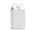 White half a liter milk box mockup Royalty Free Stock Photo