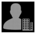 White Halftone City Architect Icon