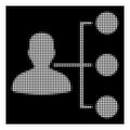 White Halftone Distributor Icon