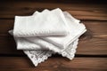 White handkerchiefs tissue. Generate Ai