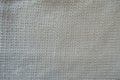 White handmade stockinette stitch fabric