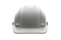 White Hard Hat Isolated on a White Background Royalty Free Stock Photo