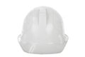 White hard hat isolated on white