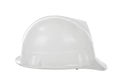White hard hat isolated on white Royalty Free Stock Photo