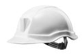 White hard hat isolated on white Royalty Free Stock Photo