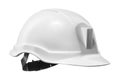 White hard hat isolated on white Royalty Free Stock Photo