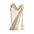 white harp musical instrument string