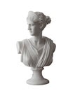 White head marble statue of roman Ceres or greek Demeter Royalty Free Stock Photo