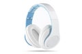 White Headphone with blue insert.