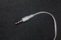 White Headphone Jack on black