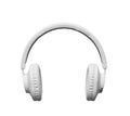 White headphones on white background