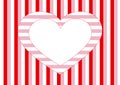 White heart and different stripes