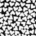 White heart seamless pattern