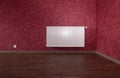 White heating radiator Royalty Free Stock Photo