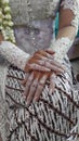 White Henna Art Royalty Free Stock Photo