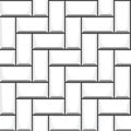 White herringbone subway tile seamless pattern