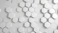 White Hexagon Pattern Abstract Background geometric Royalty Free Stock Photo