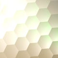 White Hexagon Wall Background. Simple Blank Copy Space. Lots of Hexagons. Abstract Quilted Soft Hex Shapes. Poster Banner.