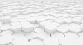 White Hexagonal Geometric Pattern Background abstract Royalty Free Stock Photo