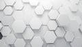 White Hexagonal Geometric Pattern Background Royalty Free Stock Photo
