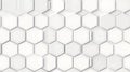 White Hexagonal Geometric Pattern Background Texture Royalty Free Stock Photo