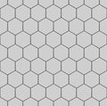 White hexagons of stone, steel. Seamless vector texture. Technology seamless pattern.